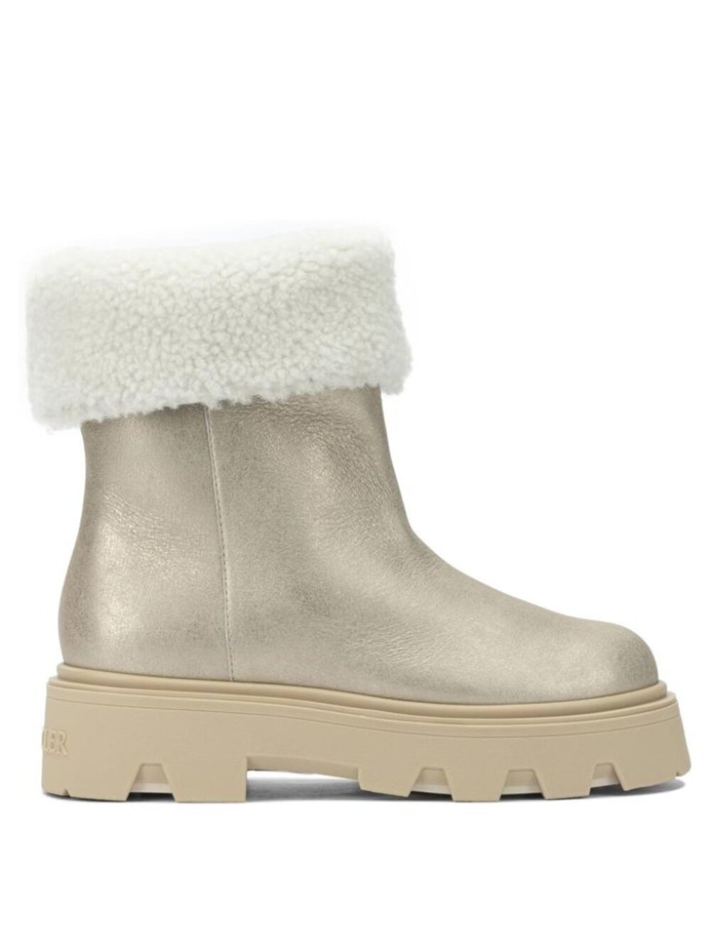 Moncler Aurea Shearling Ankle Boots IT 40 Women